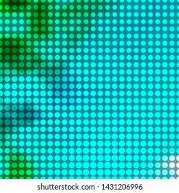 Light Blue, Green vector texture with circles. Abstract illustration with colorful spots in nature style. New template for your brand book.