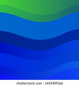 Light Blue, Green vector texture with circular arc. Bright illustration with gradient circular arcs. Best design for your posters, banners.