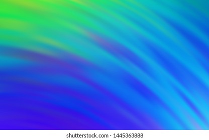 Light Blue, Green vector texture with wry lines. Brand new colorful illustration in simple style. A completely new design for your business.