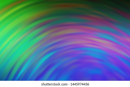 Light Blue, Green vector texture with wry lines. A completely new colorful illustration in simple style. A completely new template for your design.