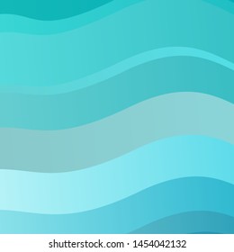 Light Blue, Green vector texture with curves. Gradient illustration in simple style with bows. Smart design for your promotions.