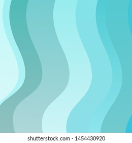 Light Blue, Green vector texture with circular arc. Colorful illustration, which consists of curves. Template for cellphones.