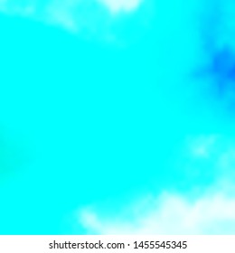 Light Blue, Green vector texture with cloudy sky. Abstract colorful clouds on gradient illustration. Template for websites.