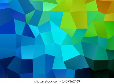 Light Blue, Green vector texture in rectangular style. Rectangles on abstract background with colorful gradient. Smart design for your business advert.