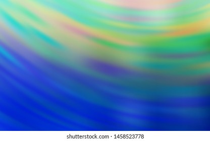Light Blue, Green vector texture with wry lines. Brand new colorful illustration in simple style. Abstract style for your business design.