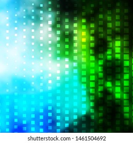 Light Blue, Green vector texture in rectangular style. Abstract gradient illustration with rectangles. Pattern for busines booklets, leaflets