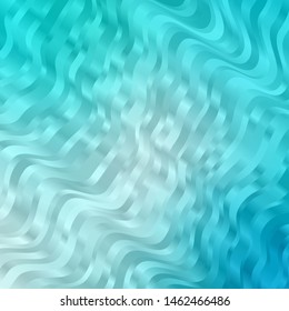 Light Blue, Green vector texture with circular arc. Colorful abstract illustration with gradient curves. Design for your business promotion.