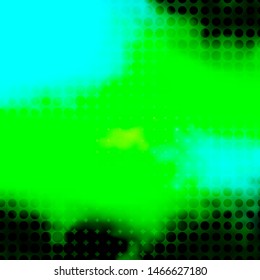 Light Blue, Green vector texture with circles. Abstract illustration with colorful spots in nature style. Pattern for business ads.