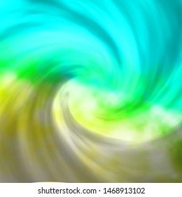Light Blue, Green vector texture with cloudy sky. Colorful illustration with abstract gradient clouds. Pattern for your commercials.
