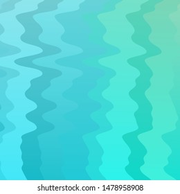 Light Blue, Green vector texture with wry lines. Colorful illustration, which consists of curves. Template for cellphones.