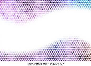 Light Blue, Green vector texture with colorful hexagons. Design in abstract style with hexagons. Pattern for your ad, booklets.