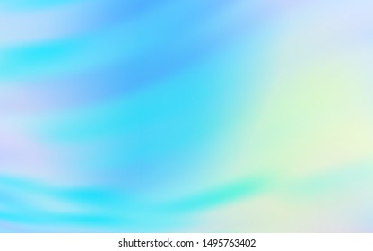 Light Blue, Green vector texture with curved lines. An elegant bright illustration with gradient. Abstract design for your web site.