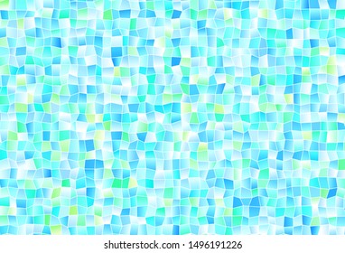 Light Blue, Green vector texture in rectangular style. Abstract gradient illustration with rectangles. The template can be used as a background.