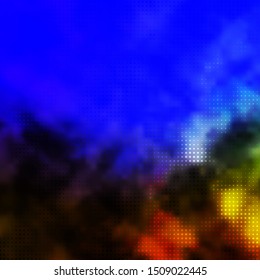 Light Blue, Green vector texture with circles. Colorful illustration with gradient dots in nature style. Pattern for websites, landing pages.