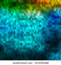 Light Blue, Green vector texture with triangular style. Decorative design in abstract style with triangles. Best design for posters, banners.