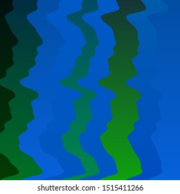 Light Blue, Green vector texture with curves. Abstract illustration with bandy gradient lines. Best design for your ad, poster, banner.