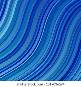 Light Blue, Green vector texture with circular arc. Abstract gradient illustration with wry lines. Design for your business promotion.