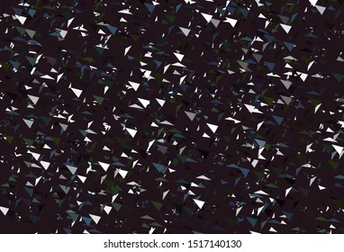 Light Blue, Green vector texture with triangular style. Glitter abstract illustration with triangular shapes. Smart design for your adverts.