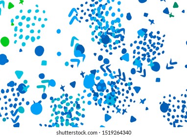 Light Blue, Green vector texture with abstract forms. Simple colorful illustration with abstract gradient shapes. Background for a cell phone.