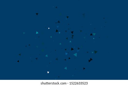 Light Blue, Green vector texture in triangular style. Modern abstract illustration with colorful triangles. Smart design for your business advert.