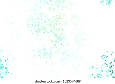 Light Blue, Green vector texture with abstract forms. Modern abstract illustration with colorful random forms. Background for a cell phone.