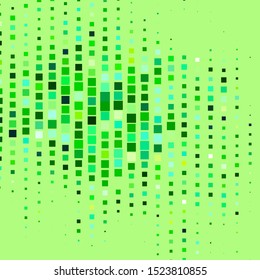 Light Blue, Green vector texture in rectangular style. Colorful illustration with gradient rectangles and squares. Design for your business promotion.
