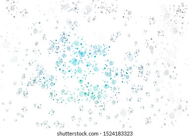 Light Blue, Green vector texture with abstract forms. Colorful chaotic forms with gradient in modern style. Simple design for your web site.