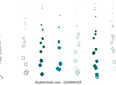 Light Blue, Green vector texture with rectangular style. Decorative design in abstract style with rectangles. Pattern for commercials.