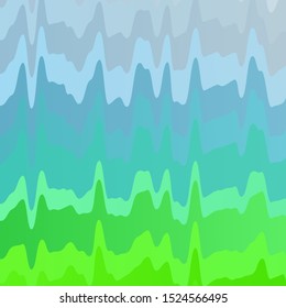 Light Blue, Green vector texture with wry lines. Brand new colorful illustration with bent lines. Design for your business promotion.