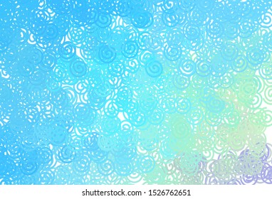 Light Blue, Green vector texture with wry lines. Brand new colorful illustration in simple style. Abstract design for your web site.