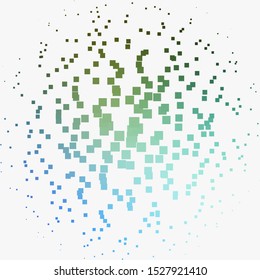 Light Blue, Green vector texture in rectangular style. Abstract gradient illustration with colorful rectangles. Pattern for commercials, ads.