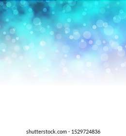 Light Blue, Green vector texture with circles. Abstract colorful disks on simple gradient background. New template for your brand book.