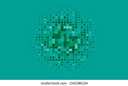 Light Blue, Green vector texture with disks. Abstract illustration with colored bubbles in nature style. Pattern of water, rain drops.