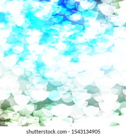 Light Blue, Green vector texture with disks. Glitter abstract illustration with colorful drops. Pattern for wallpapers, curtains.
