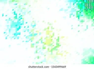 Light Blue, Green vector texture with disks. Beautiful colored illustration with blurred circles in nature style. New template for your brand book.