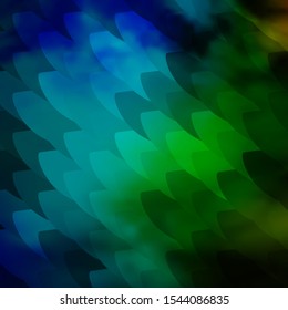 Light Blue, Green vector texture with lines. Colorful gradient illustration with abstract flat lines. Pattern for websites, landing pages.