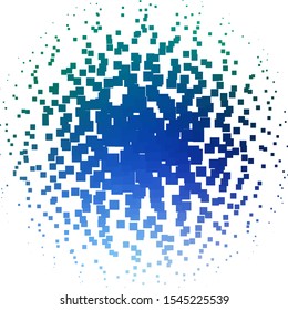 Light Blue, Green vector texture in rectangular style. New abstract illustration with rectangular shapes. Modern template for your landing page.