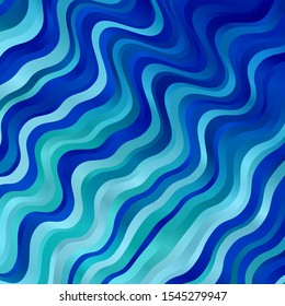 Light Blue, Green vector texture with curves. Colorful illustration in circular style with lines. Template for your UI design.