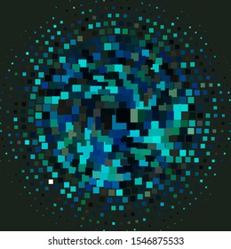 Light Blue, Green vector texture in rectangular style. Abstract gradient illustration with colorful rectangles. Template for cellphones.