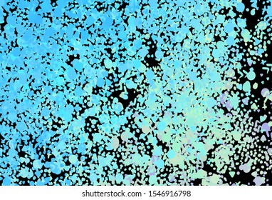 Light Blue, Green vector texture with abstract forms. Colorful chaotic forms with gradient in modern style. Best smart design for your business.