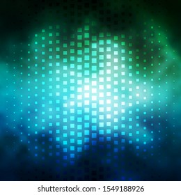 Light Blue, Green vector texture in rectangular style. Abstract gradient illustration with colorful rectangles. Best design for your ad, poster, banner.