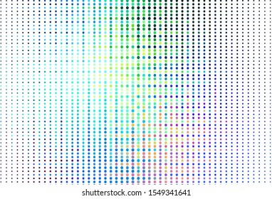 Light Blue, Green vector texture with disks. Blurred decorative design in abstract style with bubbles. Pattern for textures of wallpapers.