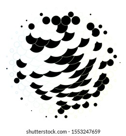 Light Blue, Green vector texture with disks. Modern abstract illustration with colorful circle shapes. Pattern for booklets, leaflets.