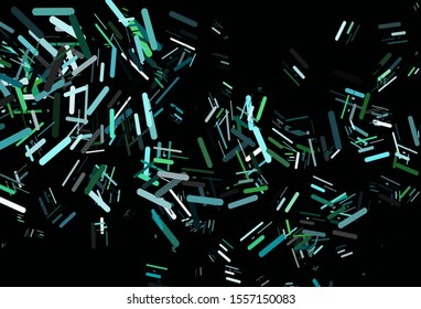 Light Blue, Green vector texture with colorful lines. Modern geometrical abstract illustration with staves. Best design for your ad, poster, banner.