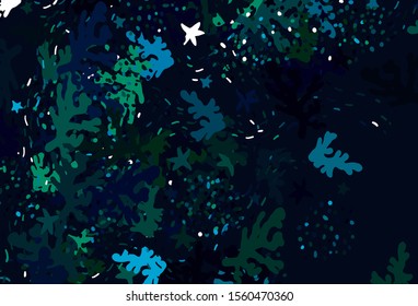 Light Blue, Green vector texture with abstract forms. Simple colorful illustration with abstract gradient shapes. Background for a cell phone.