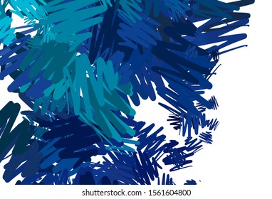 Light Blue, Green vector texture with colored lines. Lines on blurred abstract background with gradient. Pattern for ad, booklets, leaflets.