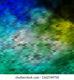 Light Blue, Green vector texture in rectangular style. Modern design with rectangles in abstract style. Pattern for busines booklets, leaflets