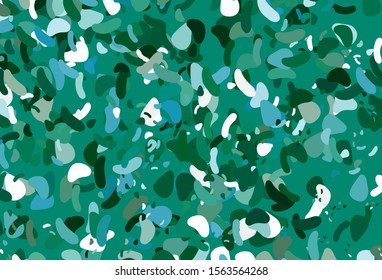 Light Blue, Green vector texture with random forms. Decorative design in abstract style with random forms. Simple design for your web site.