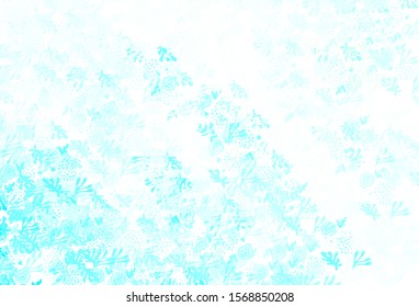 Light Blue, Green vector texture with abstract forms. Decorative design in abstract style with random forms. Modern design for your business card.