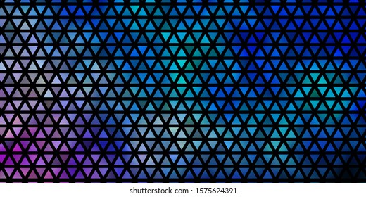 Light Blue, Green vector texture with triangular style. Decorative design in abstract style with triangles. Pattern for booklets, leaflets